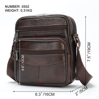 Zane® | Bequeme Leder-Schultertasche für Männer