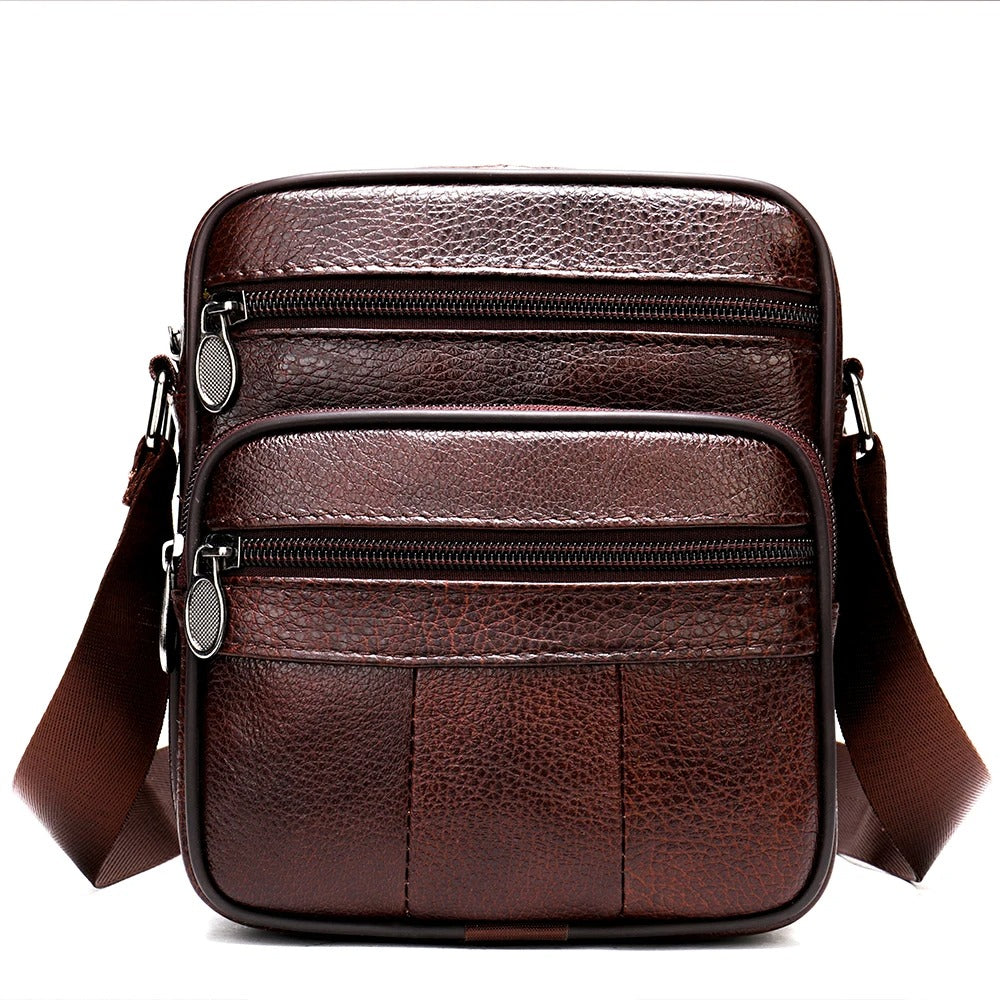 Zane® | Bequeme Leder-Schultertasche für Männer