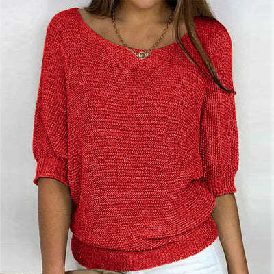 Nadya - Gemütlicher Lockerer Strickpullover