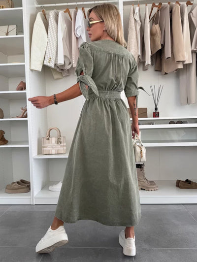 Louise - Leuchtendes Denim-Kleid
