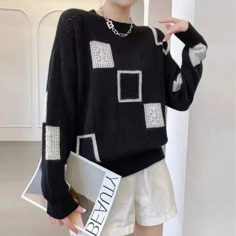 Odessa - Entspannter geometrischer Pullover