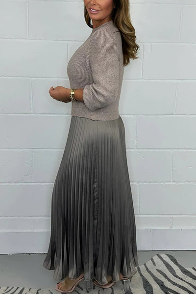 Clara - Schickes Pullover- und Faltenrock-Set
