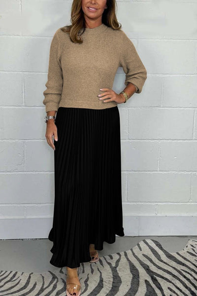 Clara - Schickes Pullover- und Faltenrock-Set