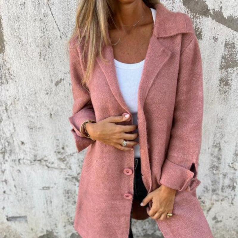 Lisa® | CASUAL-EINREIHIGE JACKE MIT KAPUZE