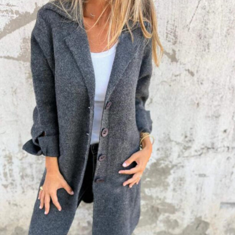 Lisa® | CASUAL-EINREIHIGE JACKE MIT KAPUZE