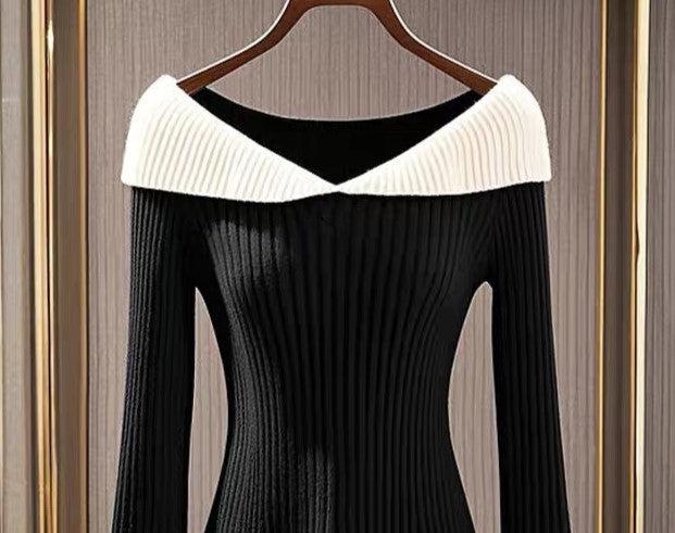Bianca® | Pullover mit Farbblock in Schwarz und Weiß