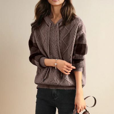 Valerie - Kapuzen-Strickpullover