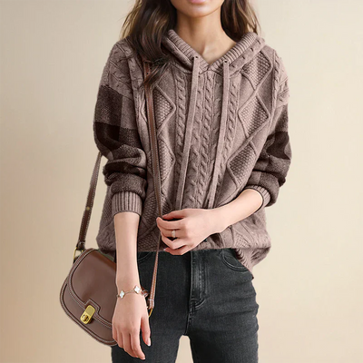 Valerie - Kapuzen-Strickpullover