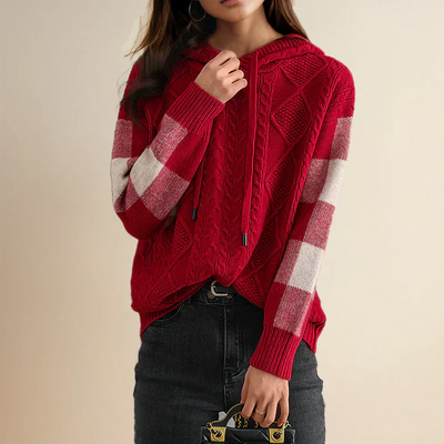 Valerie - Kapuzen-Strickpullover