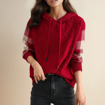 Valerie - Kapuzen-Strickpullover