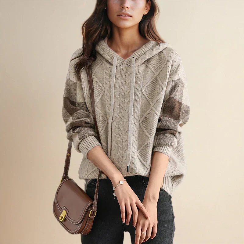 Valerie - Kapuzen-Strickpullover