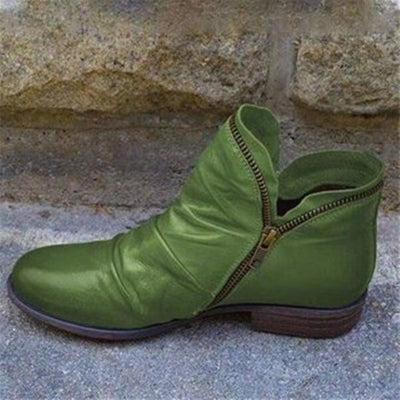 Maja® | Lederstiefel mit Reißverschluss