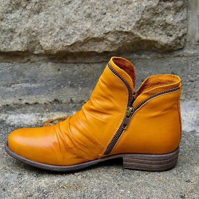 Maja® | Lederstiefel mit Reißverschluss