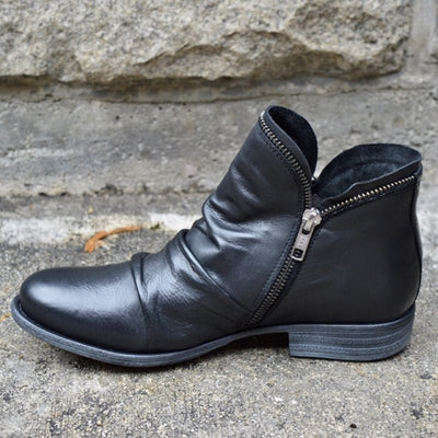 Maja® | Lederstiefel mit Reißverschluss