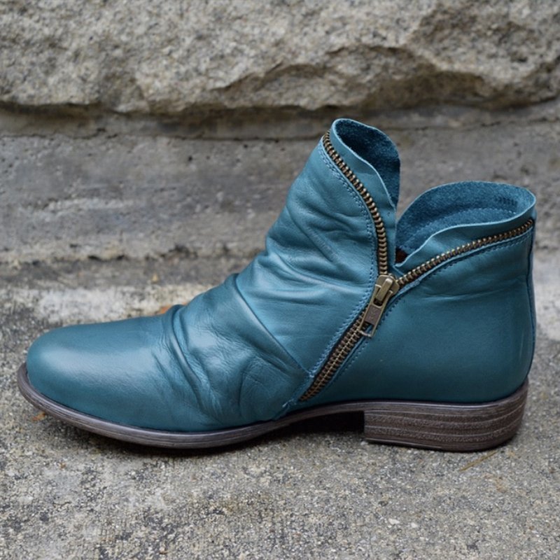 Maja® | Lederstiefel mit Reißverschluss